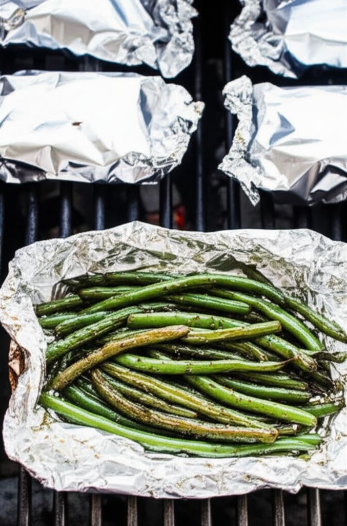 Green Beans Grilled in Foil