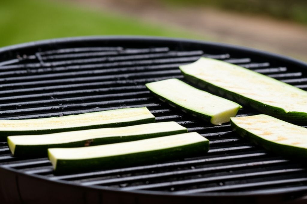Grilled Zucchini Pizza