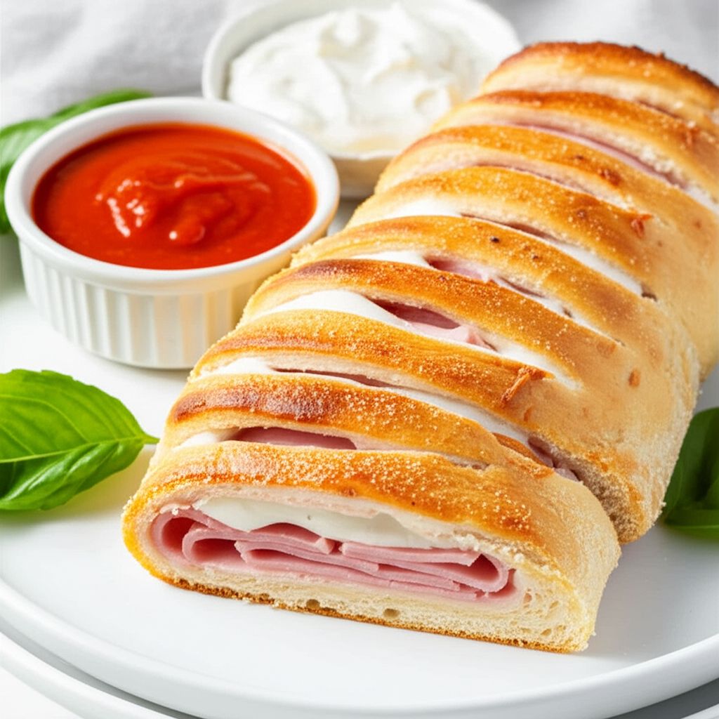 Ham and Cheese Stromboli