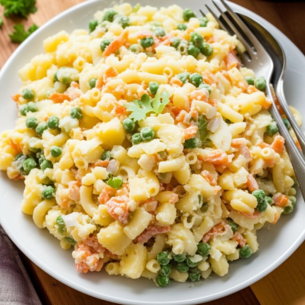 Hawaiian Bruddah Potato Mac (Macaroni) Salad