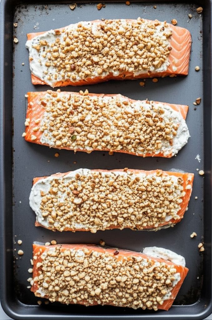 Hazelnut-Citrus Encrusted Salmon