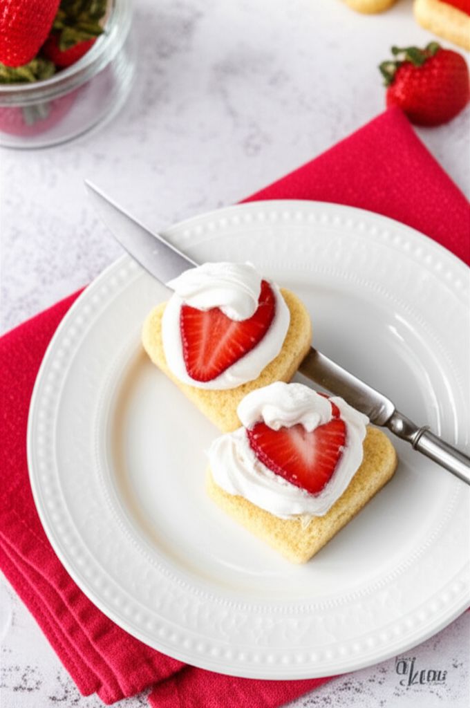 Heart-Shaped Strawberry Shortcakes