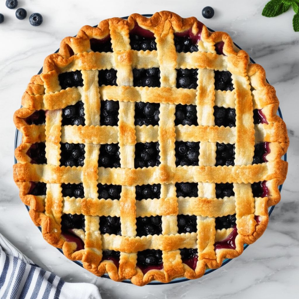 Homemade Blueberry Pie