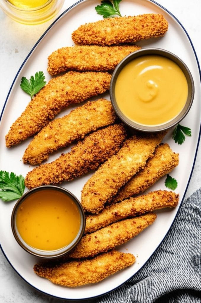 Honey Mustard-Panko Chicken Tenders