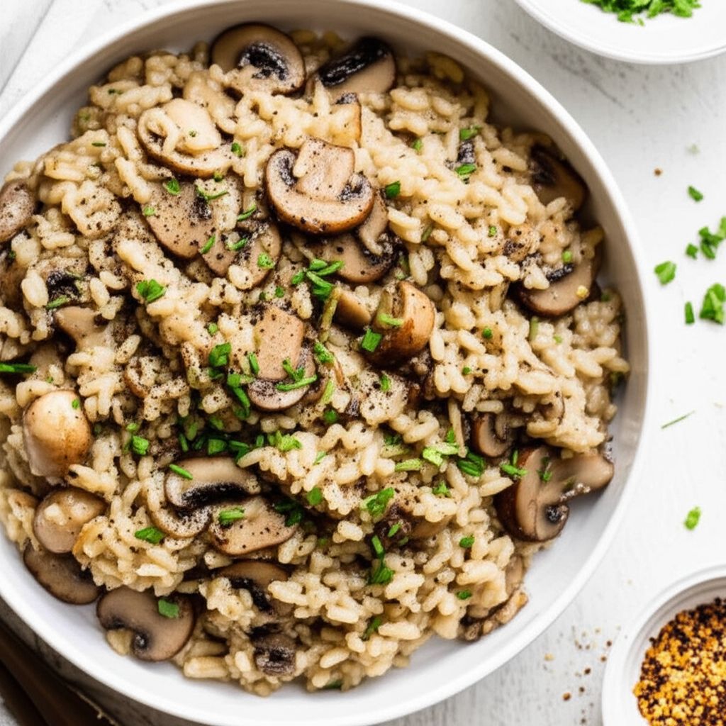 Instant Pot Brown Rice and Mushroom Risotto (Vegan and Gluten-Free)