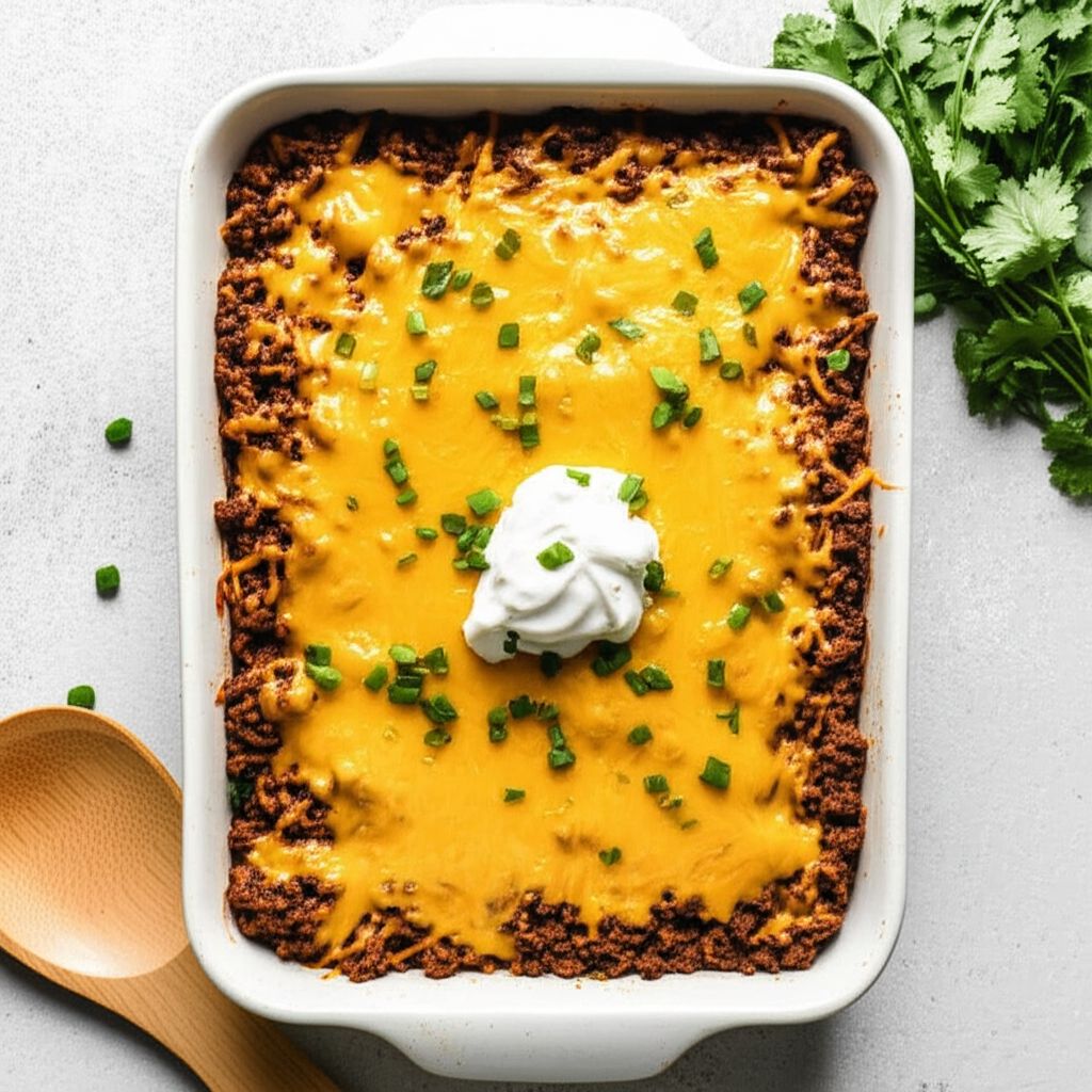 Keto Tex-Mex Ground Beef Casserole