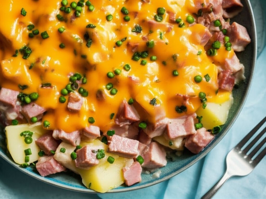 Leftover Ham -n- Potato Casserole