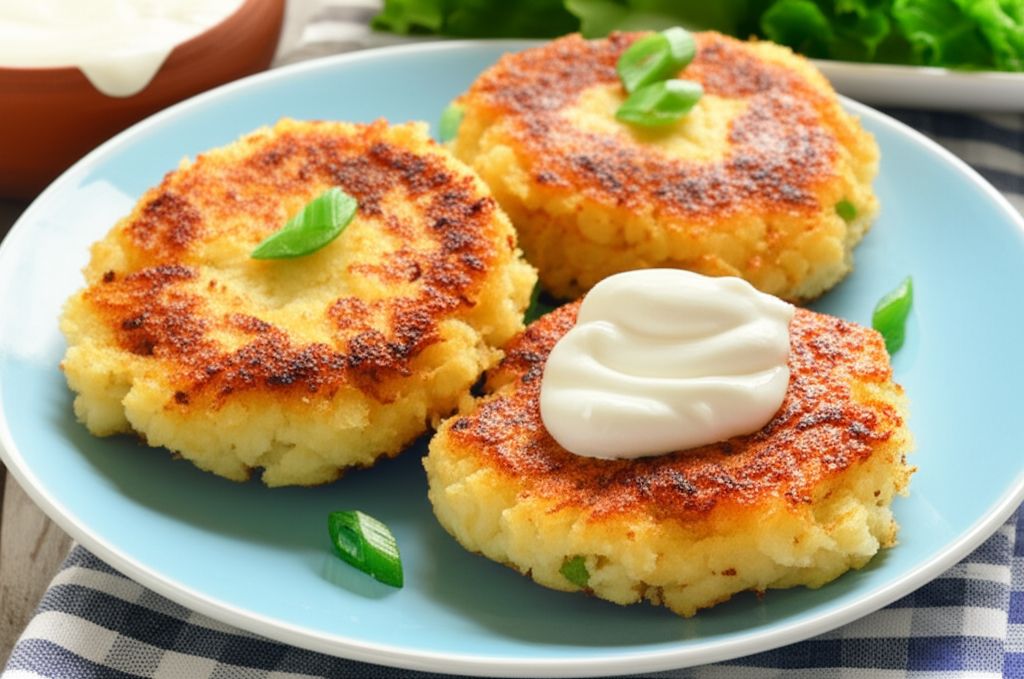 Loaded Mashed Potato Cakes