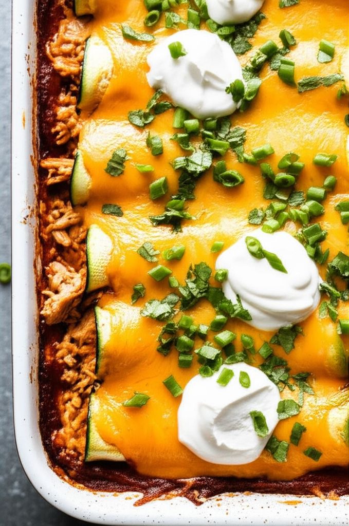 Low-Carb Zucchini Enchiladas