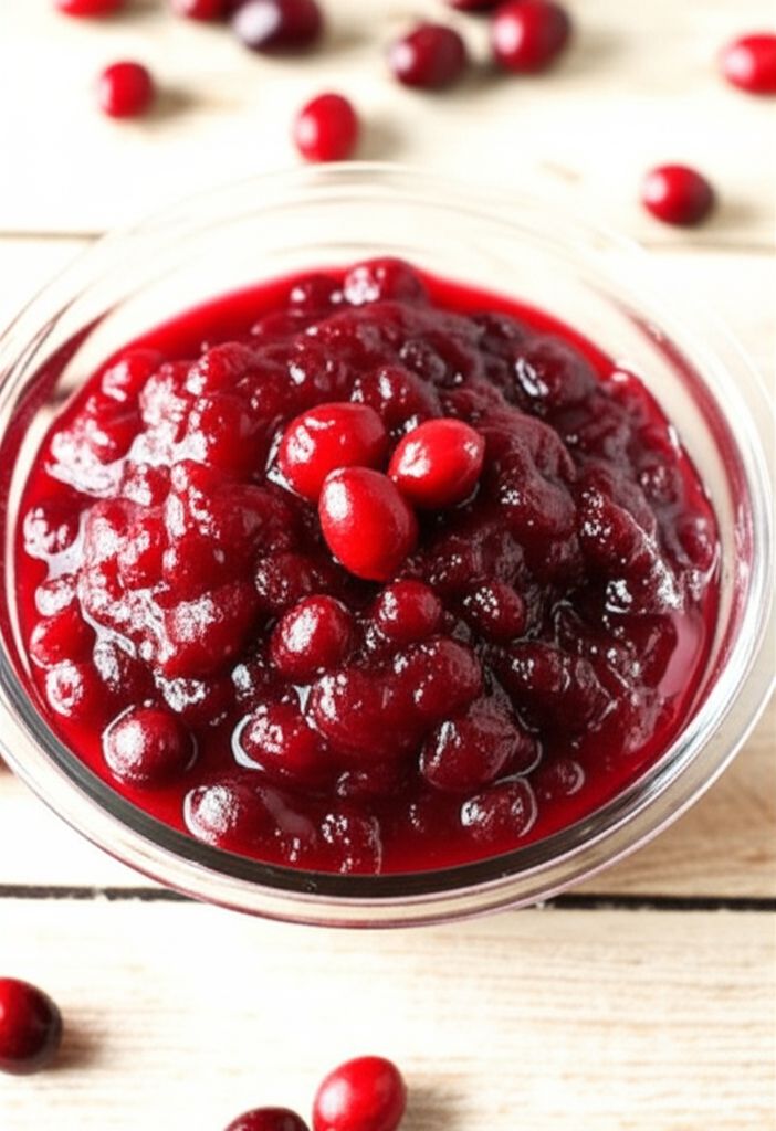 Maple Syrup Cranberry Sauce