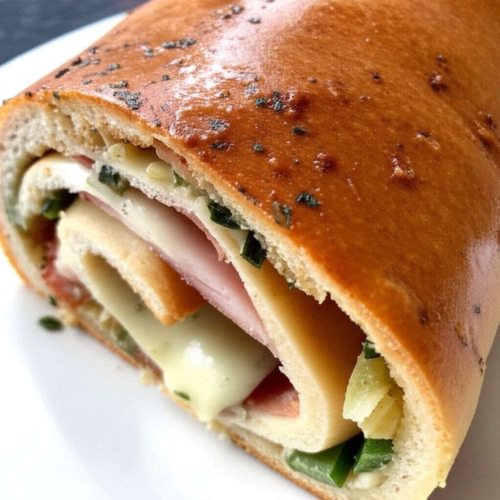 Meat and Veggie Stromboli