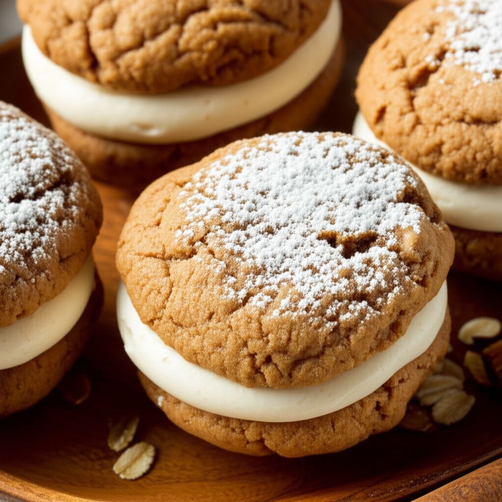 Oatmeal Cinnamon Cream Pies