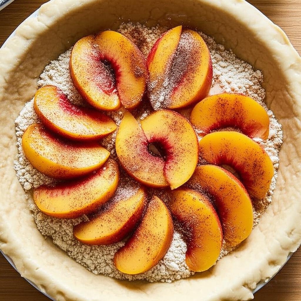 Peach Custard Pie