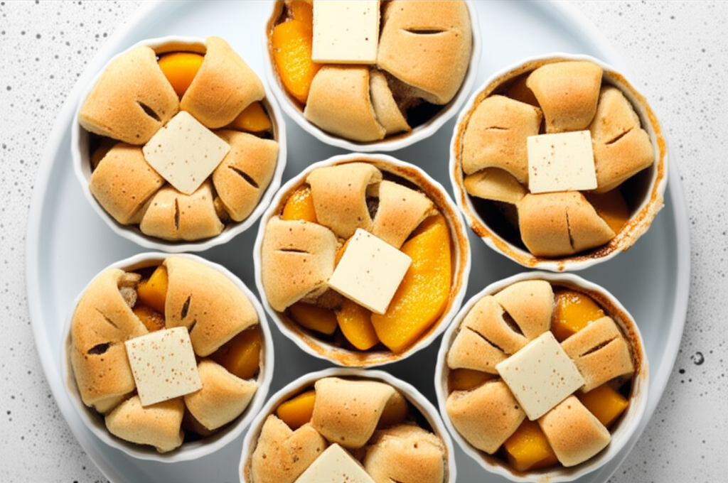 Perfect Individual Peach Cobblers
