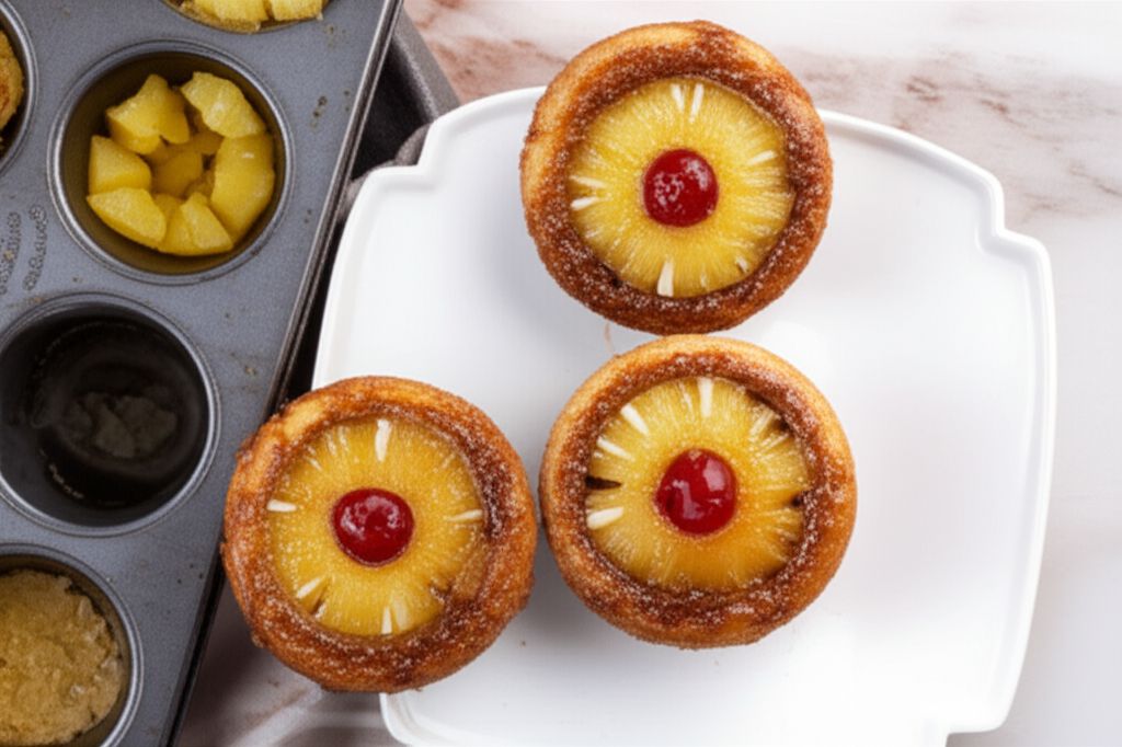 Pineapple Upside-Down Cupcakes