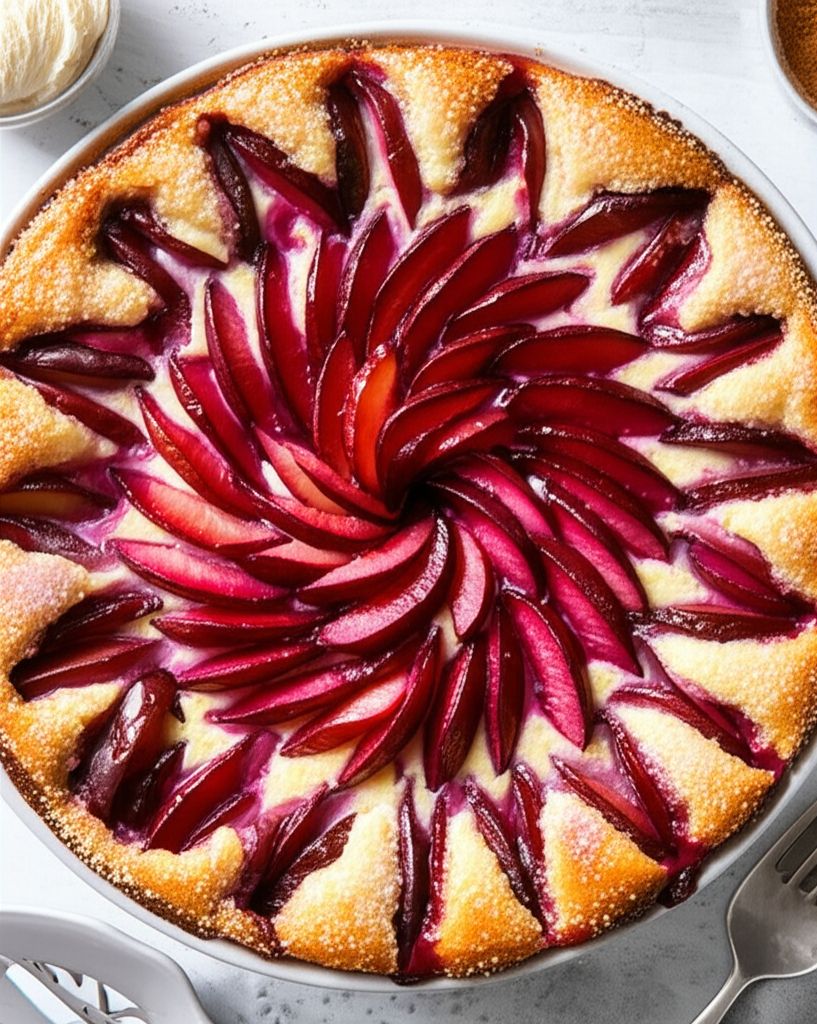 Plum Cakey Tart