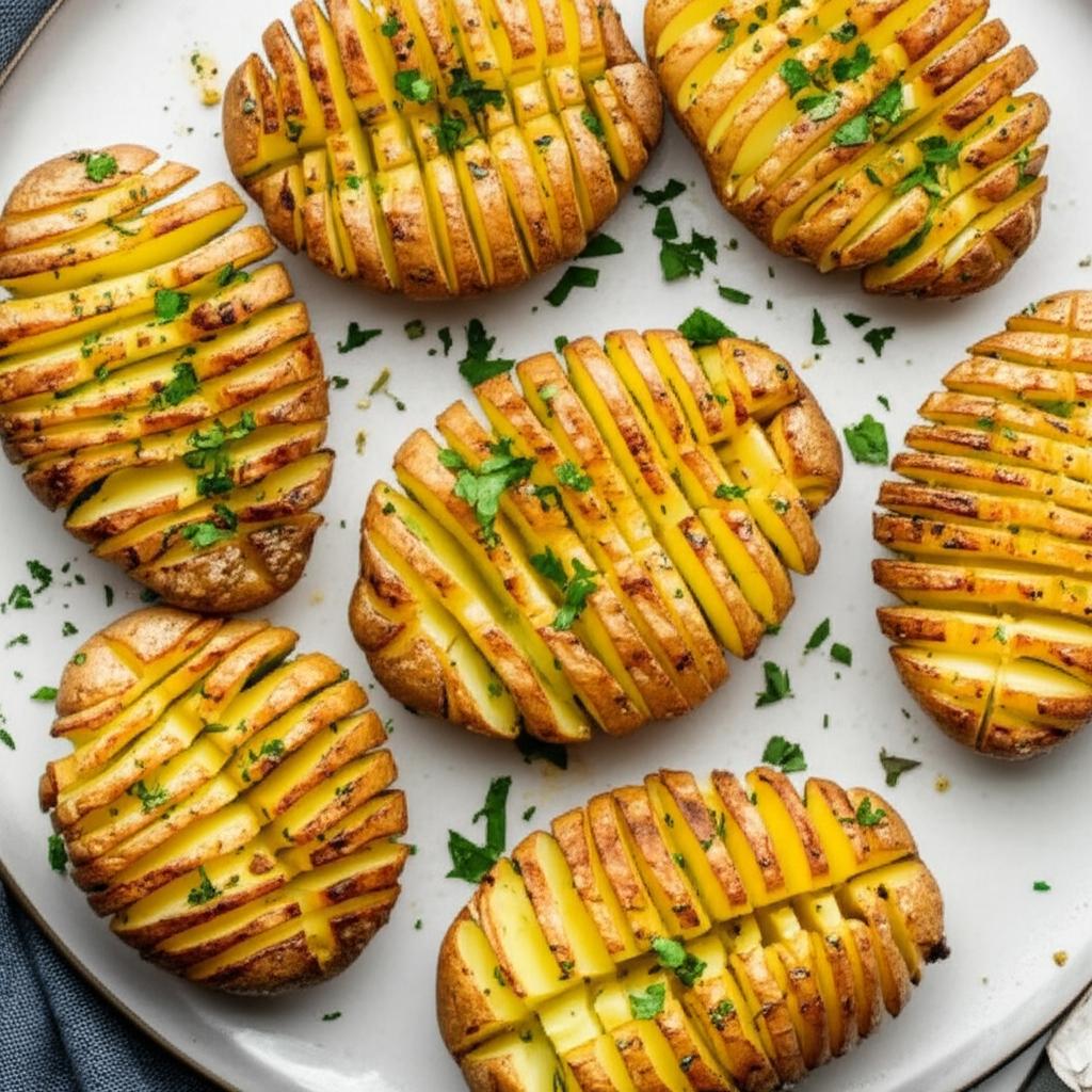 Ranchy Roasted Potato Fans Made on the Grill