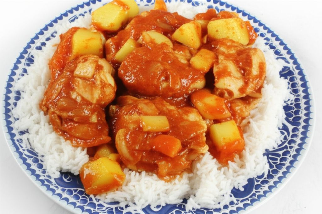 Red Chicken with Vegetables