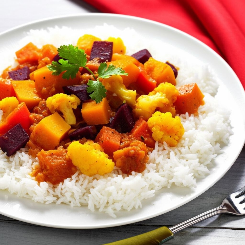 Roasted Vegetable Curry with Pumpkin