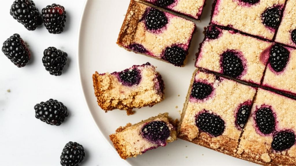 Rosemary and Lemon Blackberry Bars