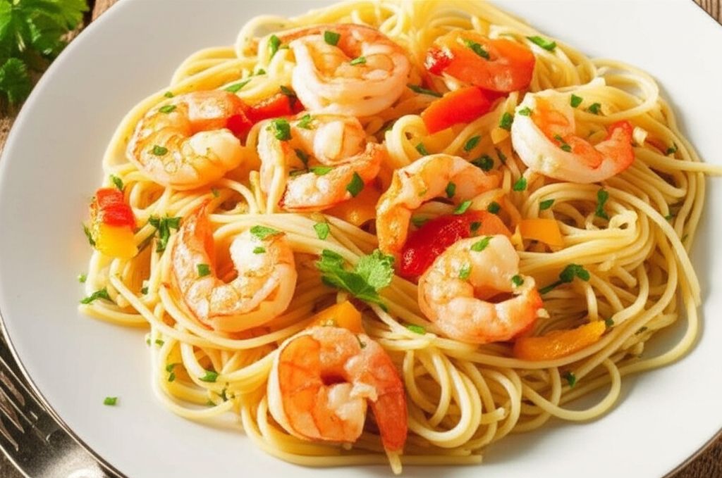 Scrumptious Shrimp Scampi Linguine