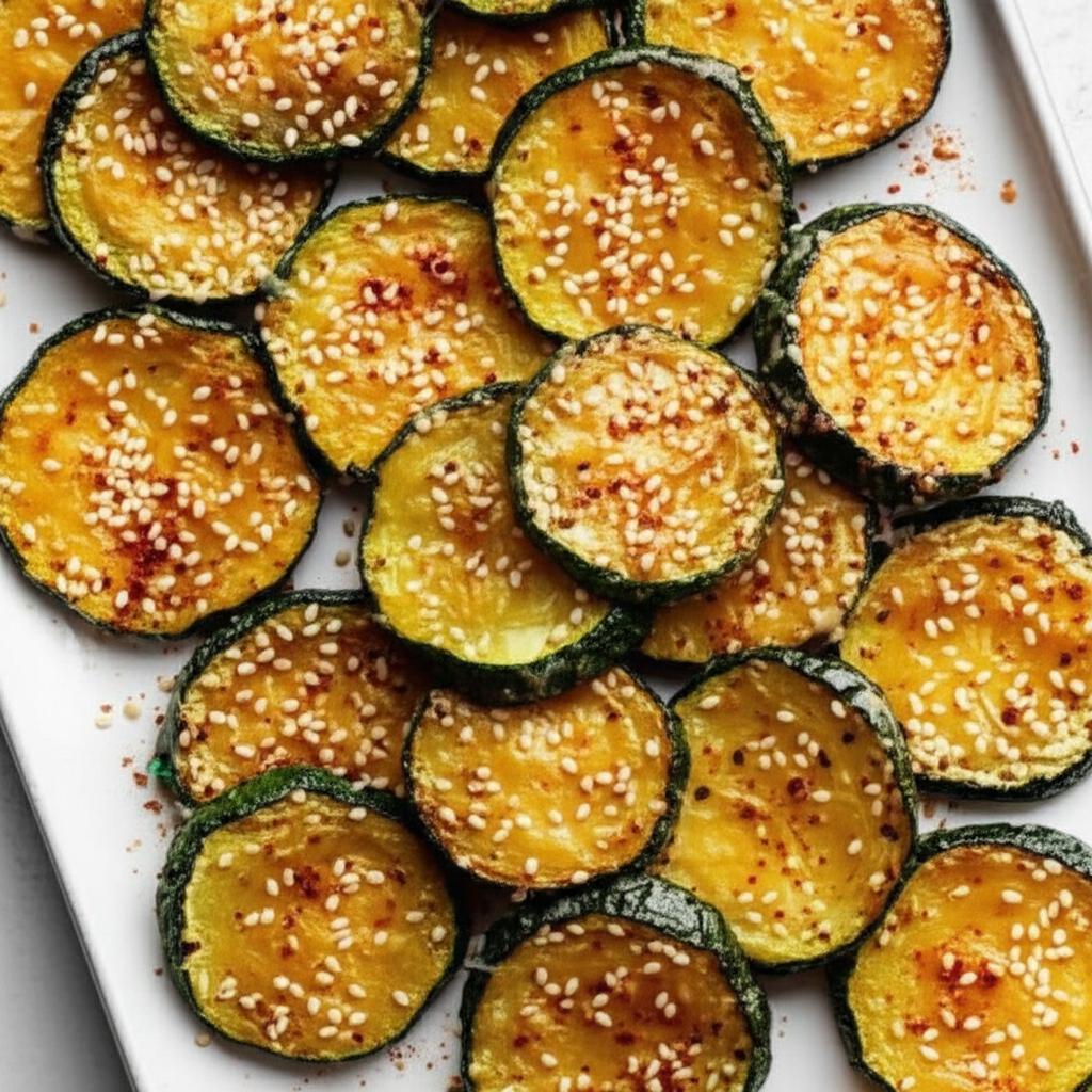 Sesame Parmesan Zucchini