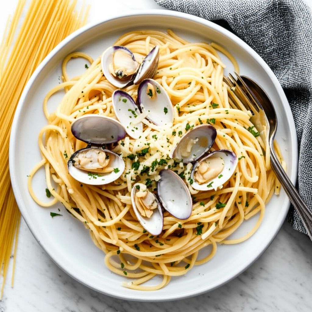 Spaghetti with White Clam Sauce
