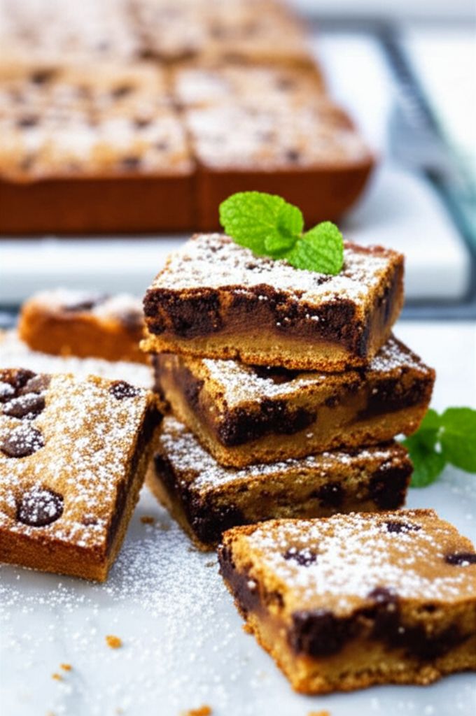 Spiced Chocolate Chip Banana Cookie Bars