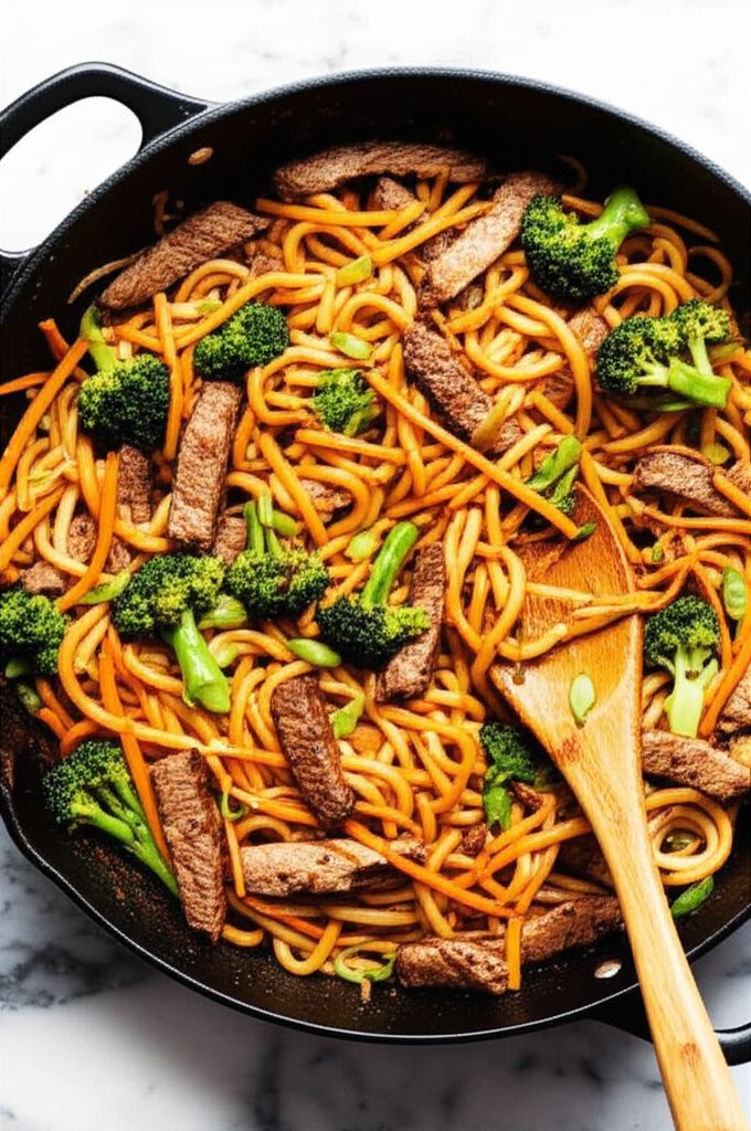 Spicy Stir-Fried Udon Noodles