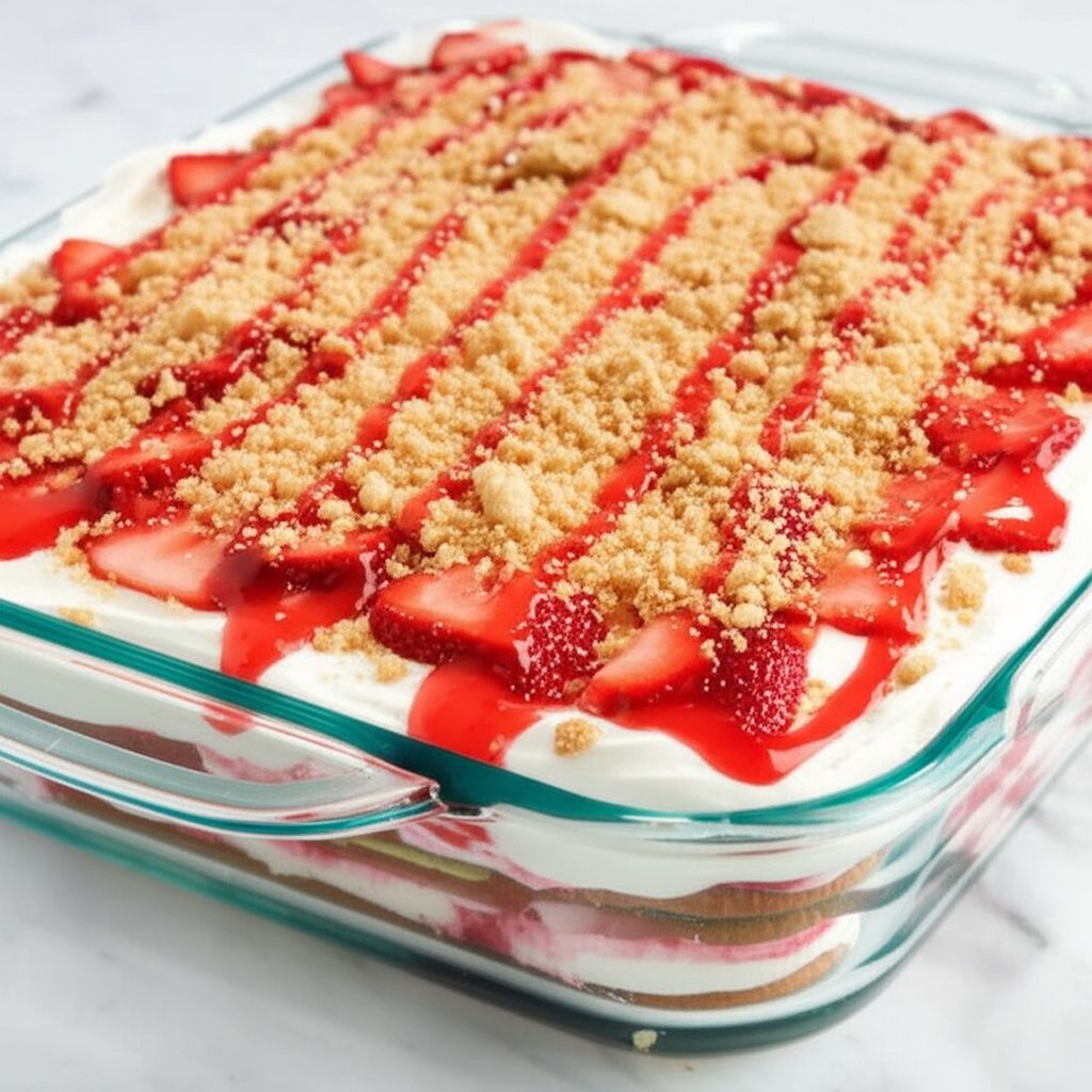 Strawberry Shortcake Ice Cream Cake