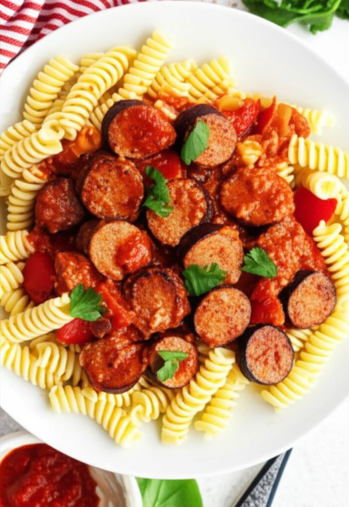 Sweet and Spicy Sausage and Pepper Pasta
