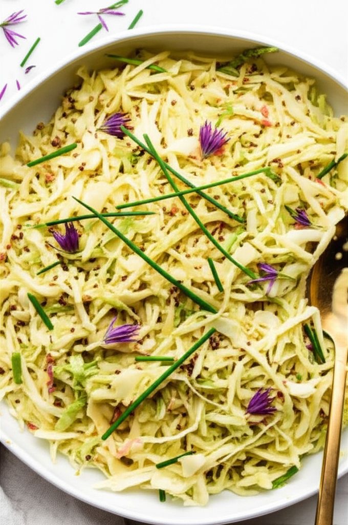 Sweet, Hot Mustard Slaw