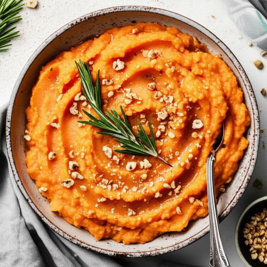 Sweet Potato and Hazelnut Mashed Potatoes