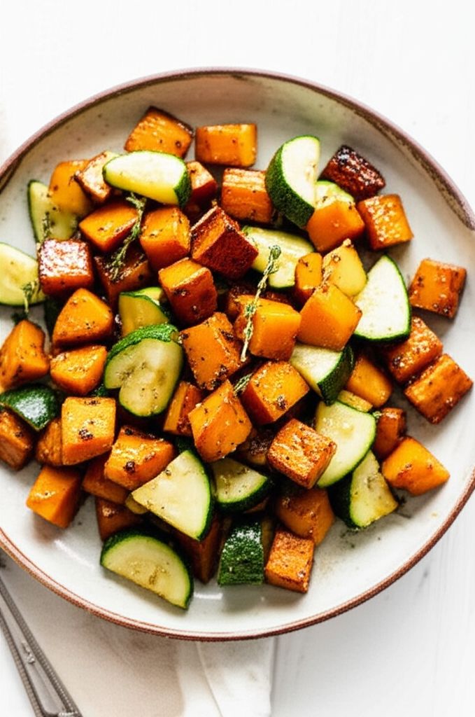 Sweet Potato Zucchini Hash