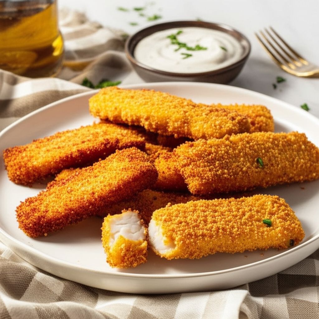 Tartar Sauce-Battered Fish Sticks in the Air Fryer