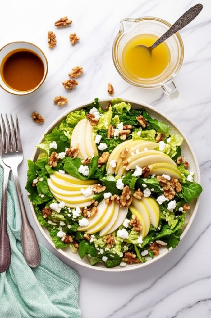 Three Greens and Fruit with Vinaigrette