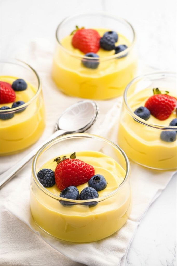 White Chocolate and Orange Pudding