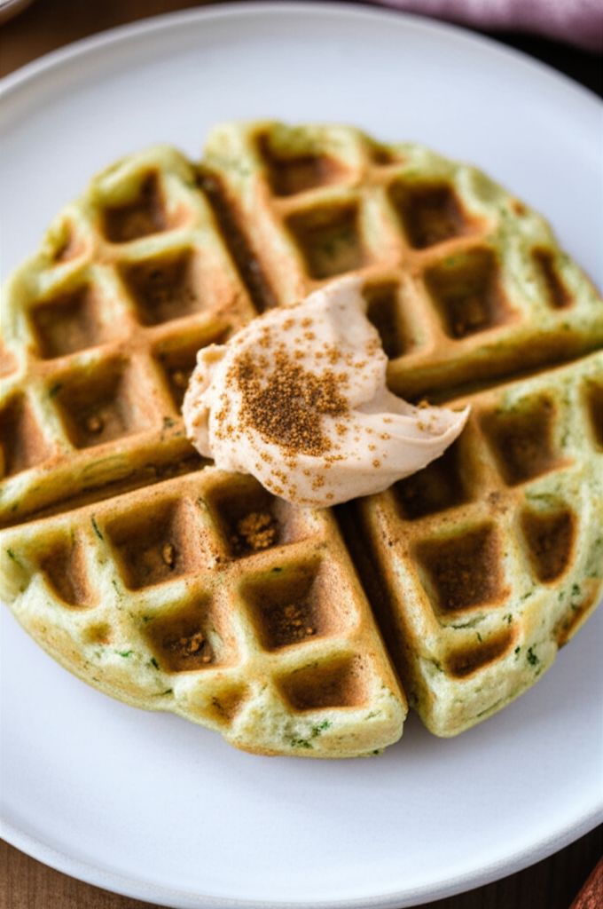 Zucchini Oatmeal Waffles