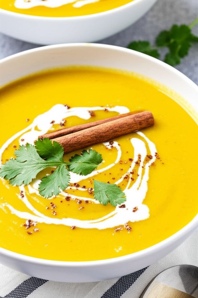 Zucchini Soup with Curry Spices