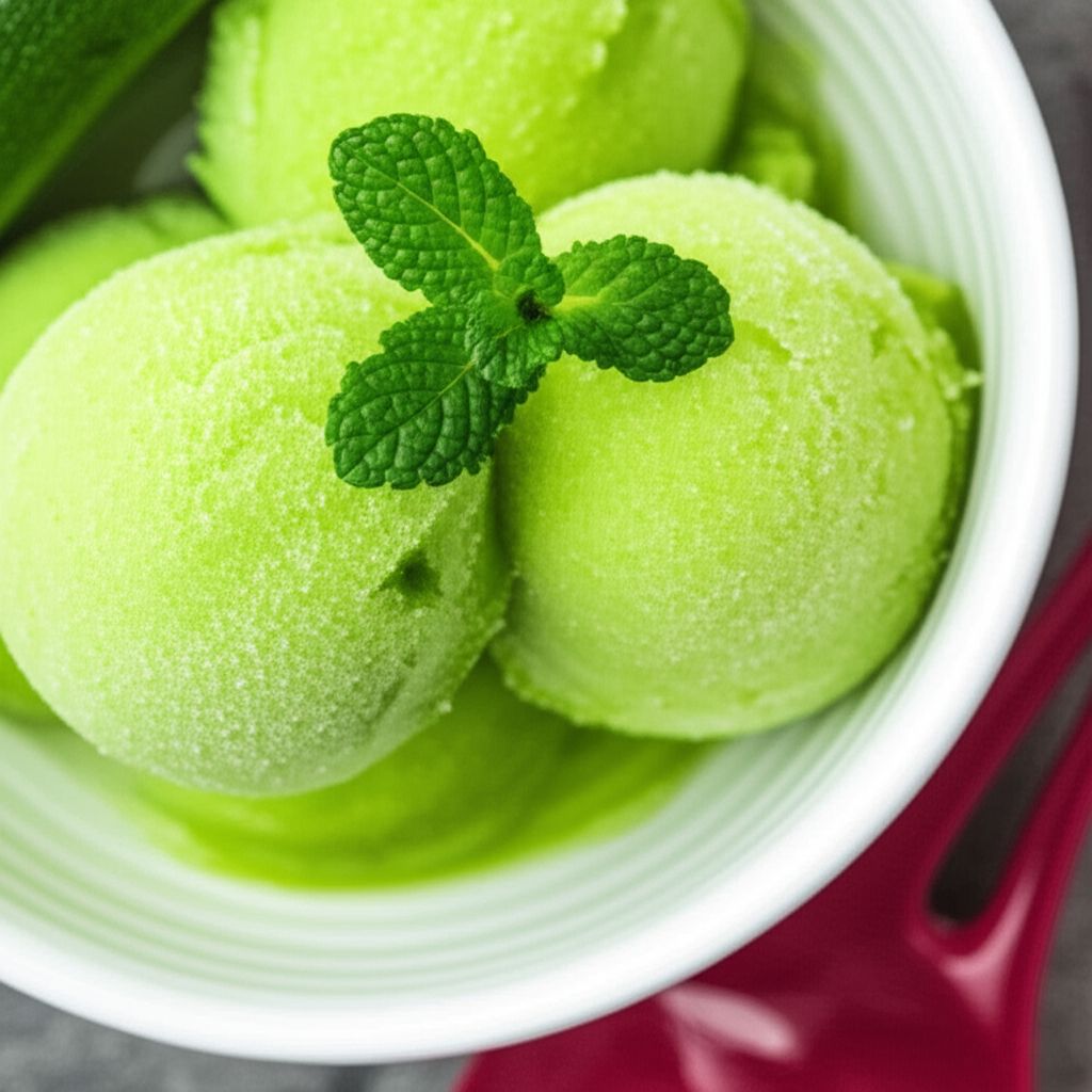 Zucchini-Lemon Sorbet