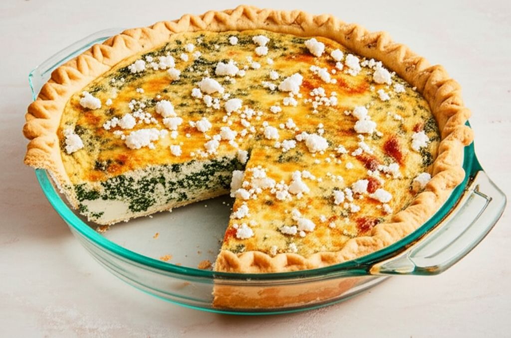 Air Fryer Spinach and Feta Casserole