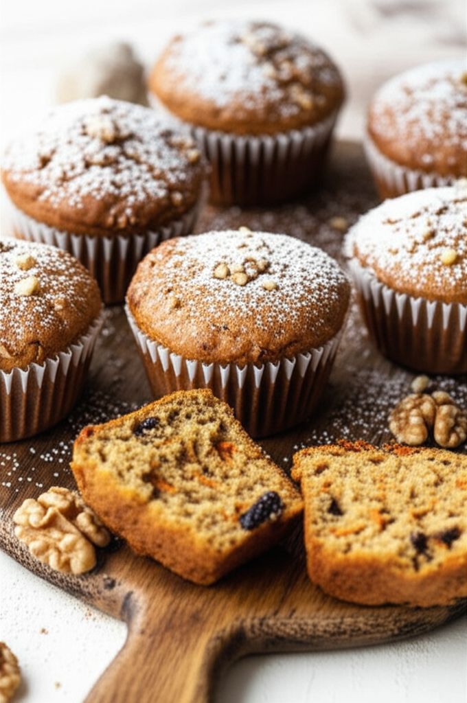 Apple, Carrot, and Ginger Muffins