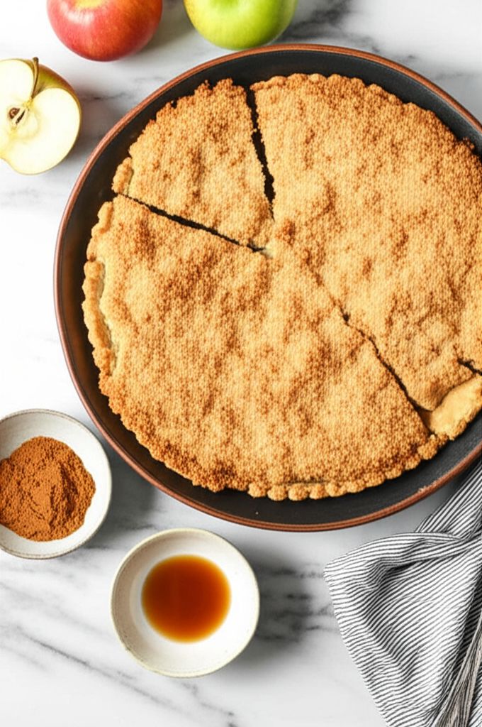 Apple Shortbread Pie