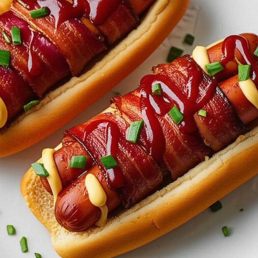 Bacon-Wrapped Chicken Dogs