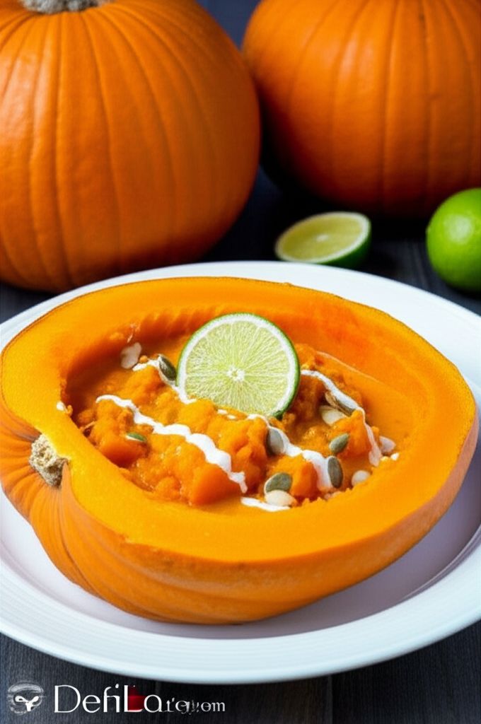 Baked Pumpkin, Sweet Potato, and Coconut Milk Soup