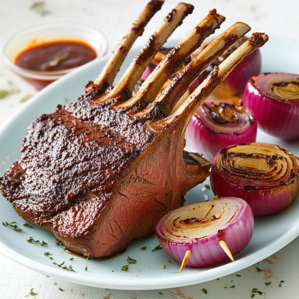 BBQ Roasted Rack of Lamb
