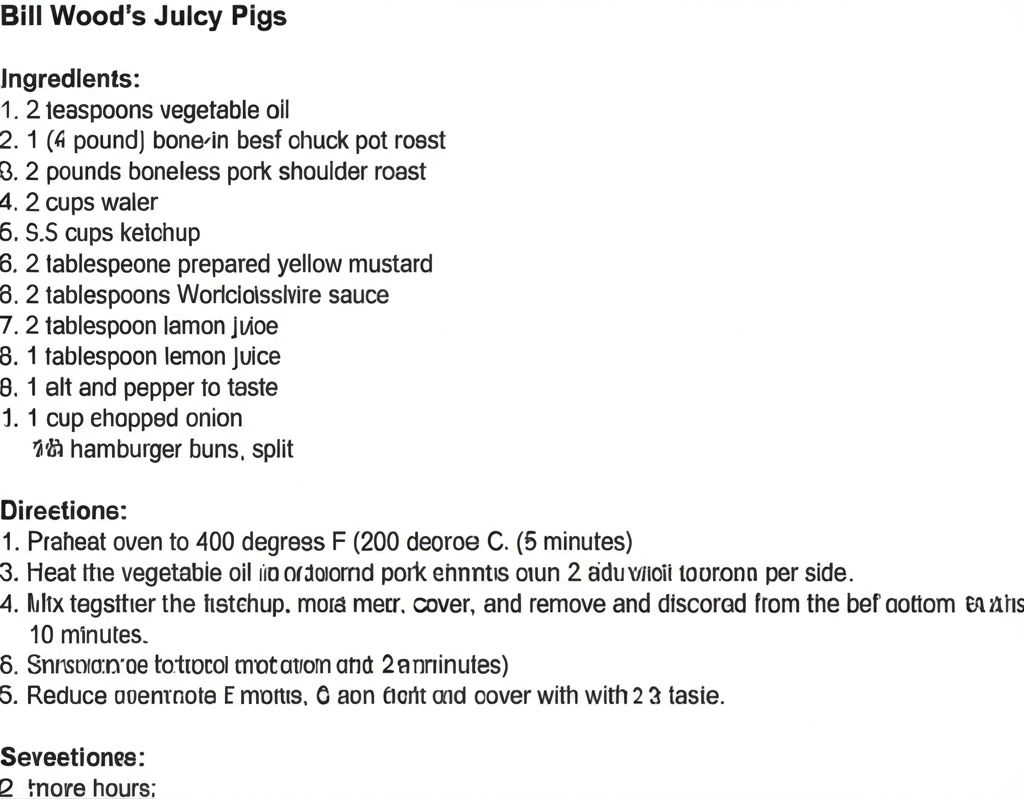 Bill Wood's Juicy Pigs