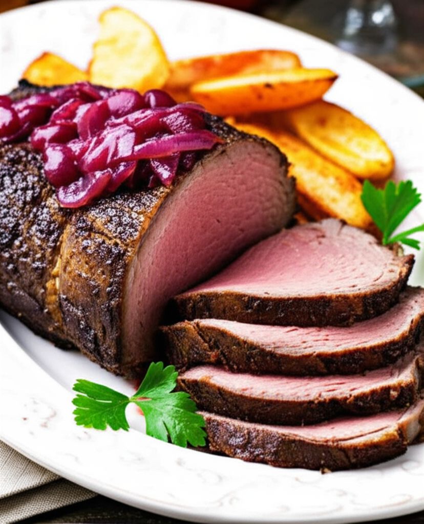 Bison Tenderloin with Cherry-Onion Chutney