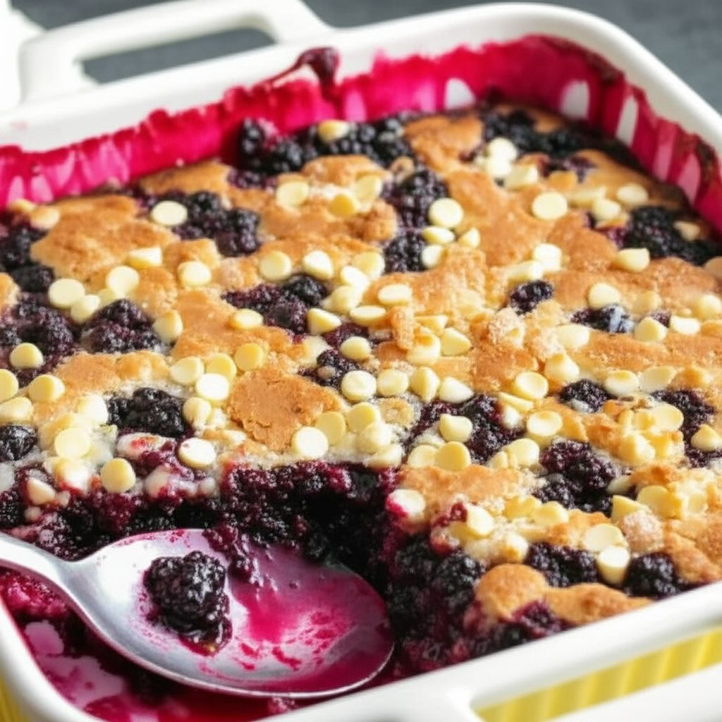 Blackberry and Blueberry Cobbler
