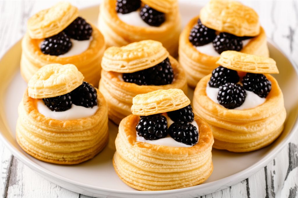 Blackberry Puff Pastry Tarts